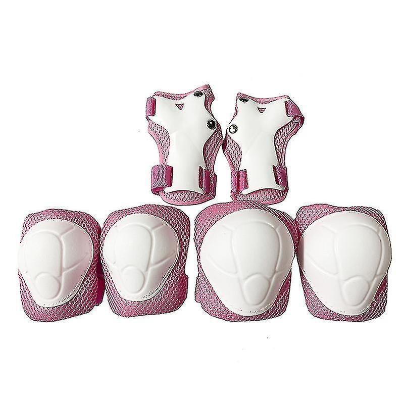 Kids Knee Elbow Pads Wrist Guard Set Adjustable Strap For Skateboard Sports