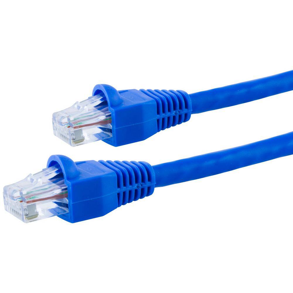 GE 25 ft. Cat6 Ethernet Networking Cable in Blue 34503