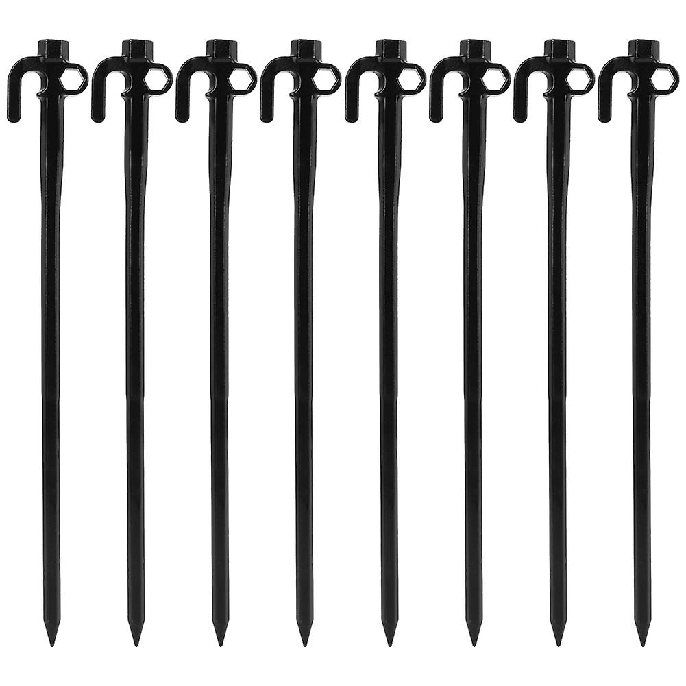 Qvien 8 Pcs Steel 30cm Hex Tent Stakes Pegs For Tents Camping Outdoor Activities