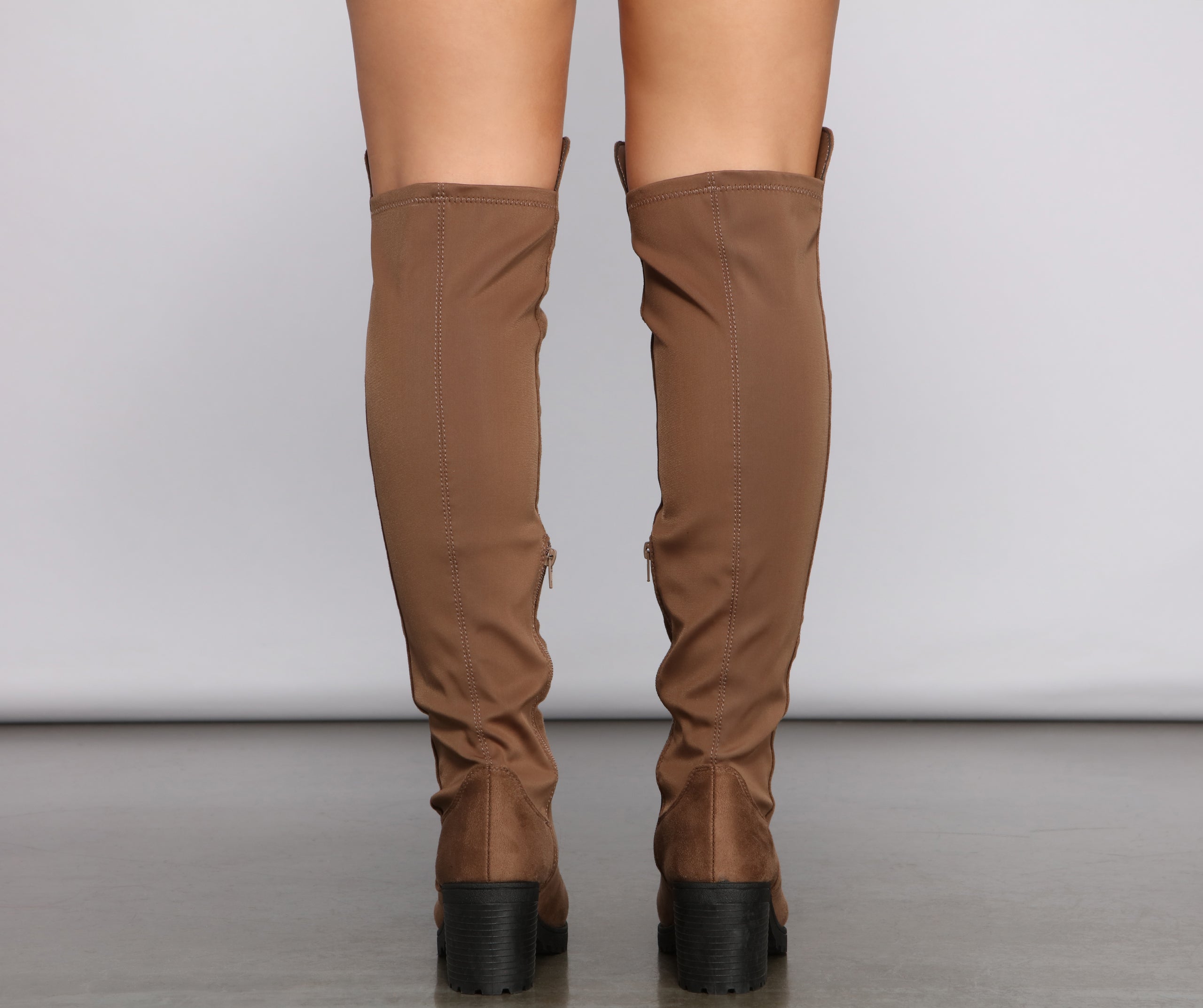 50/50 Over The Knee Lug Boots