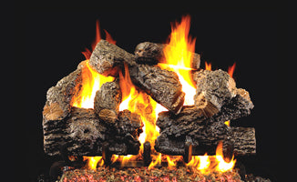 Real Fyre Charred Majestic Oak 24- 72 Gas Log/Burner Kit