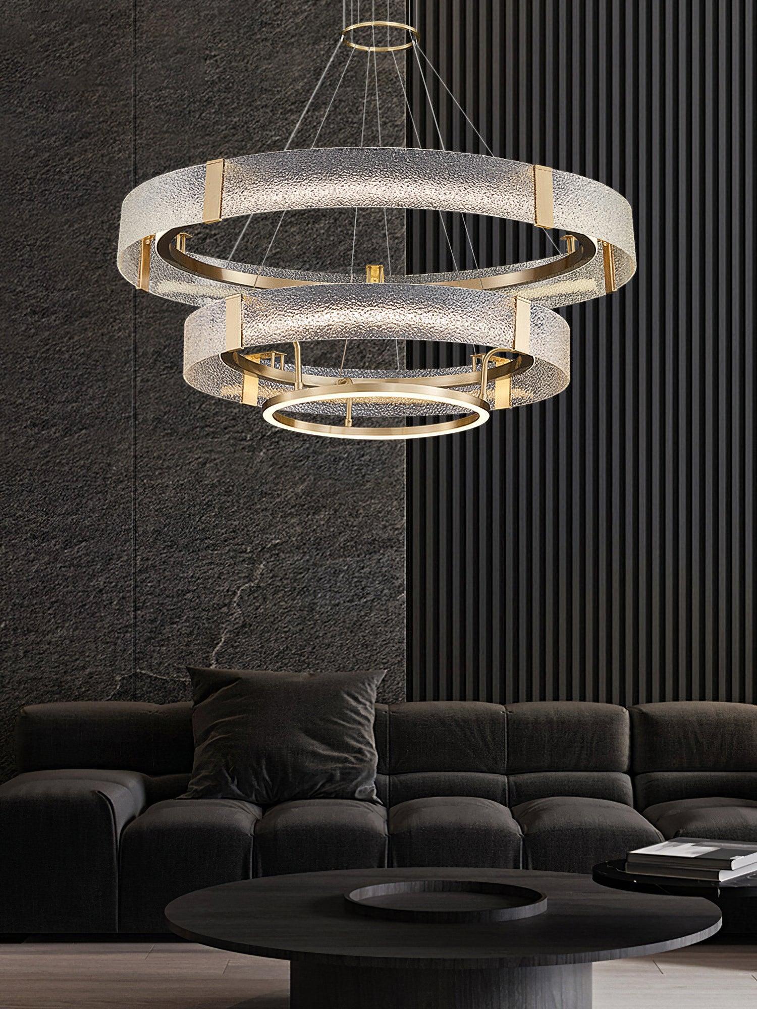 Ripple Glass Chandelier