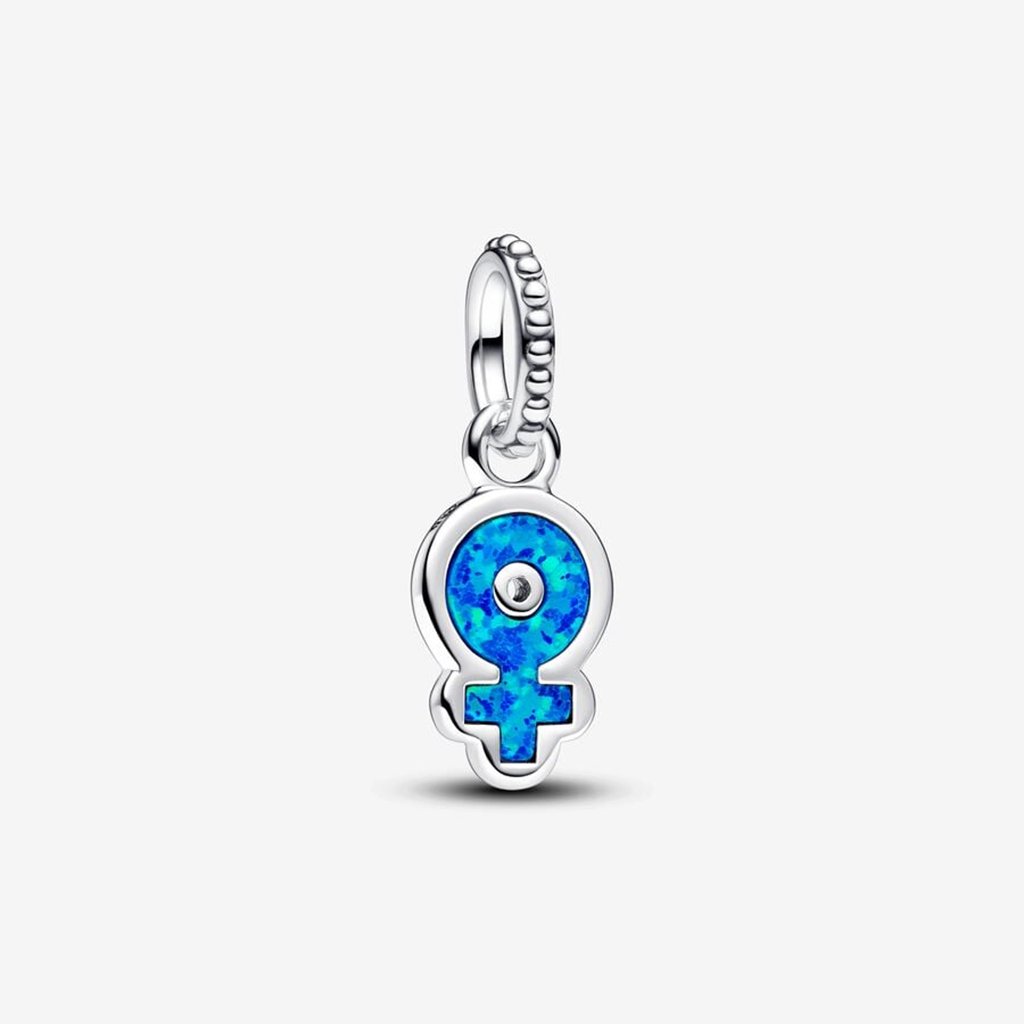 PANDORA  Powerful Women Opalescent Dangle Charm - Sterling Silver