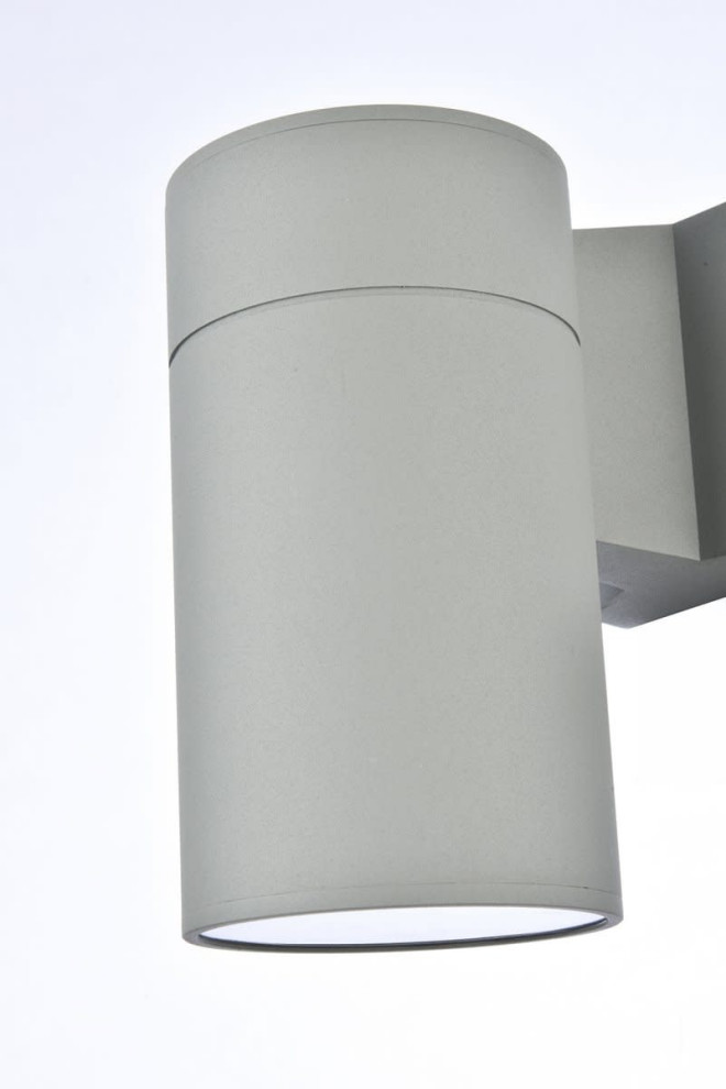 Elegant Lighting LDOD4039 Raine 8 quotTall Outdoor Wall Sconce   Modern   Outdoor Wall Lights And Sconces   by Buildcom  Houzz