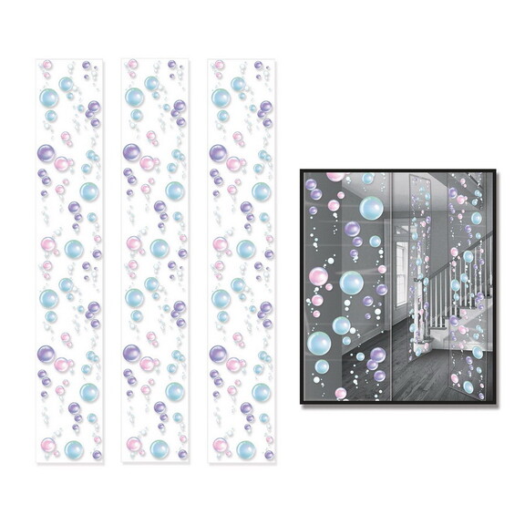 Beistle 59954 Bubble Party Panels  12 x 6'