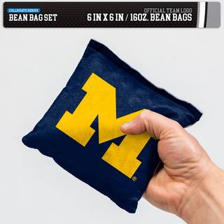 Wild Sports Michigan Wolverines 16 oz. Dual-Sided Bean Bags (8-Pack) 1-16188-SS680D