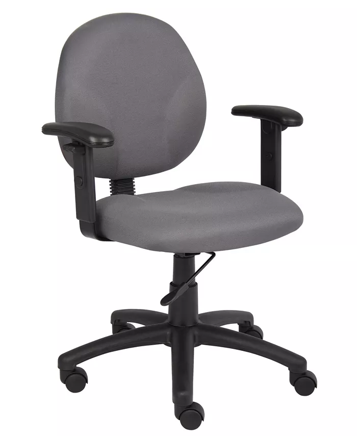 Boss Office Products Diamond Task Chair W  Adjustable Arms