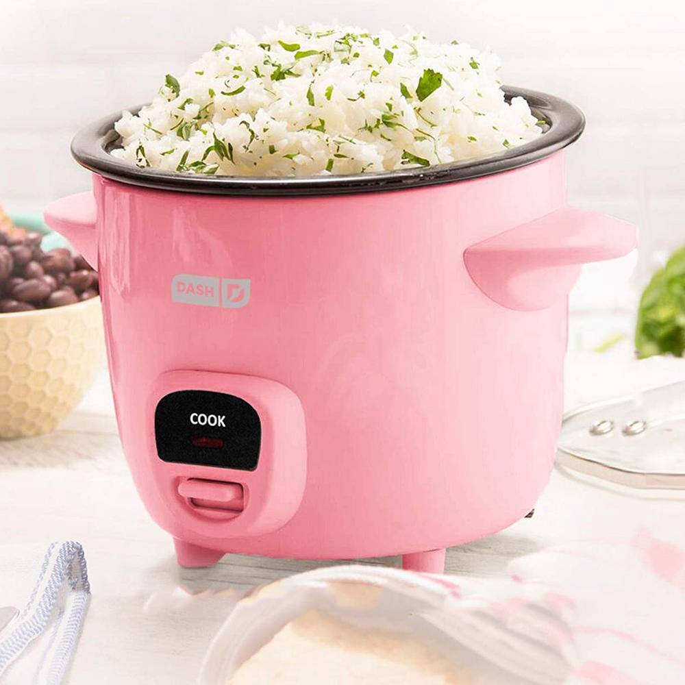 Dash Mini 16-oz. 2-Cup Rice Cooker in Pink with Keep Warm Setting 985119609M