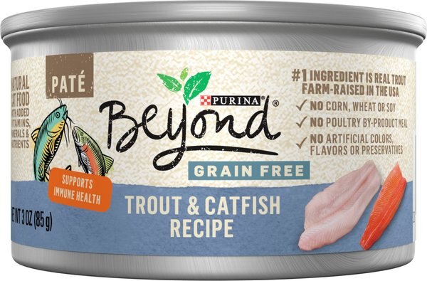 Purina Beyond Grain-Free Trout and Catfish Pate Recipe Canned Cat Food