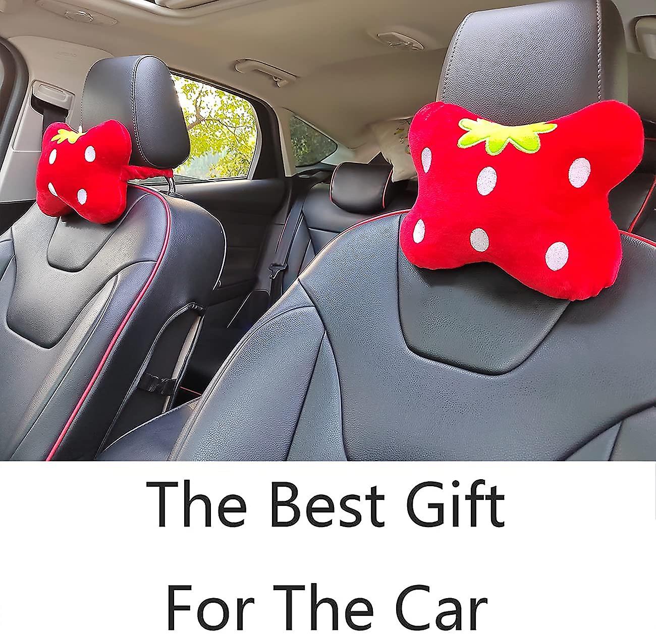 Car Headrest Pillow，cartoon Neck Pillow For Car，comfortable Soft Car Seat Pillow For Driving，head Rest Cushion，cute Neck Pillow For Travelling And Hom