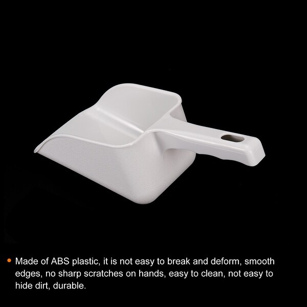 1 Set Ice Scoop ABS Small Ice Maker Flour Cereal Sugar Handle Shovel - White