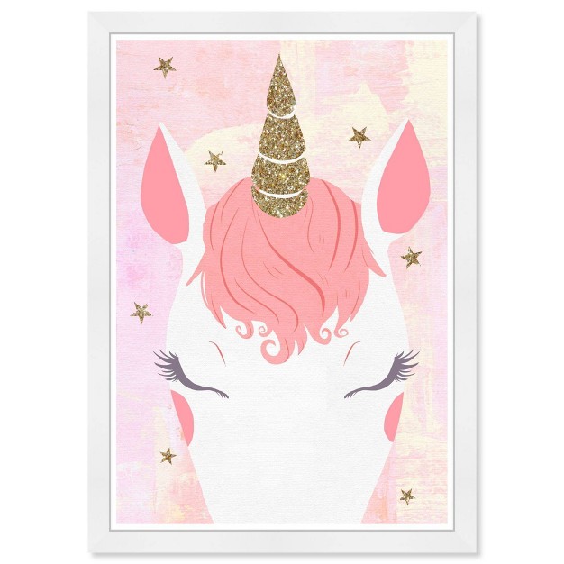 X 21 quot Pastel Unicorn Vibes Fantasy And Sci fi Framed Art Print Wynwood Studio