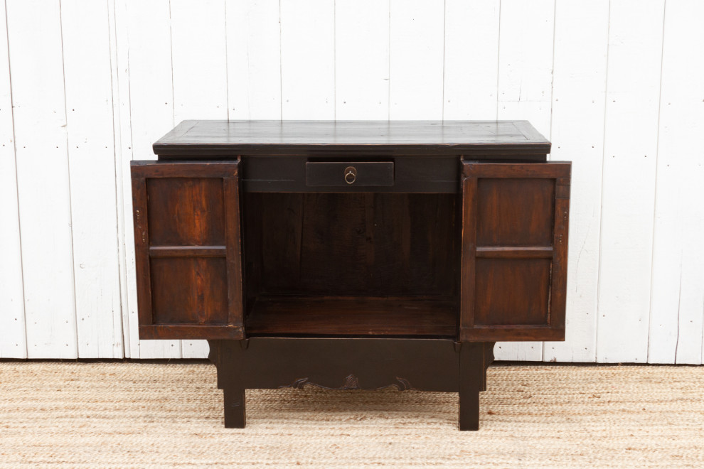 Antique Ming Style Black Cabinet   Asian   Accent Chests And Cabinets   by De cor  Houzz