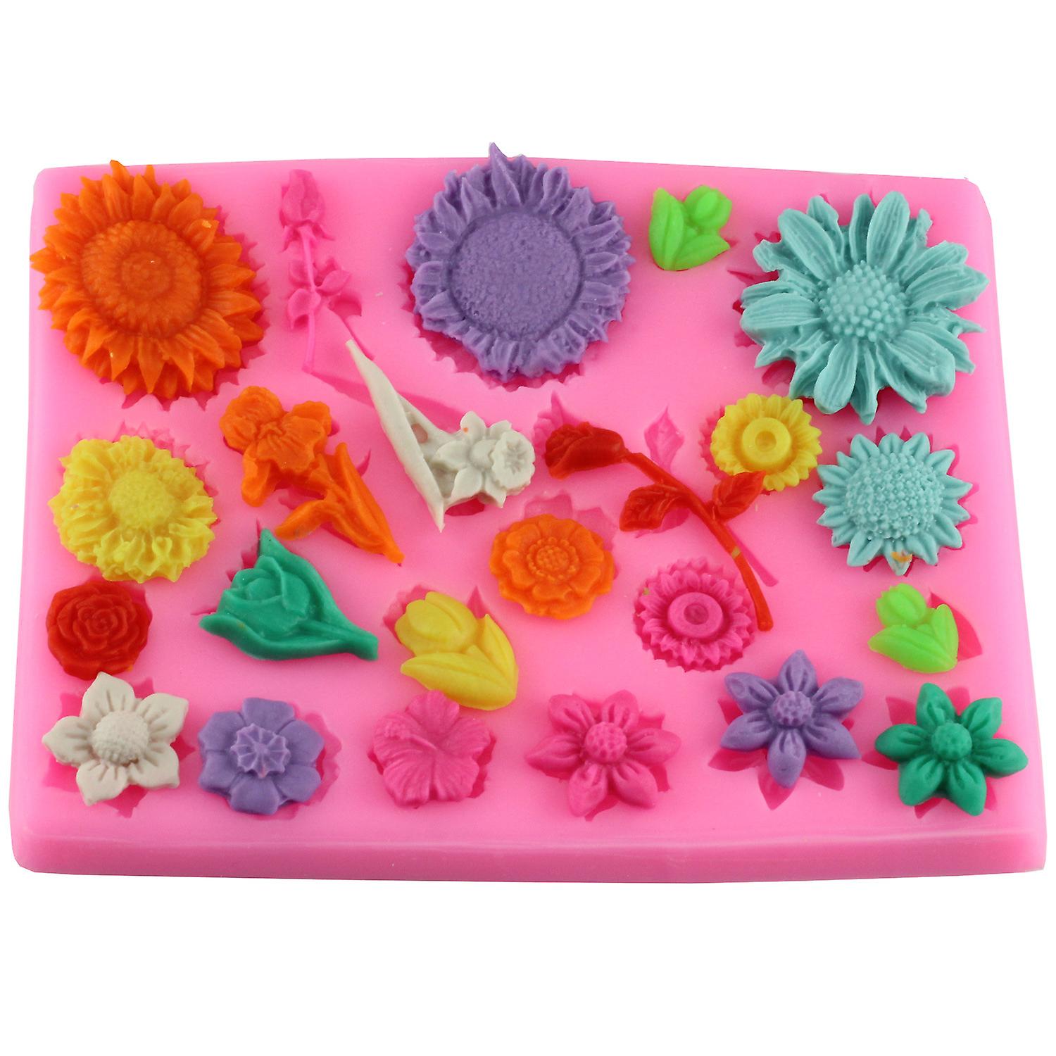 Sunflower Shape Cake Decorating Mould - 1pc