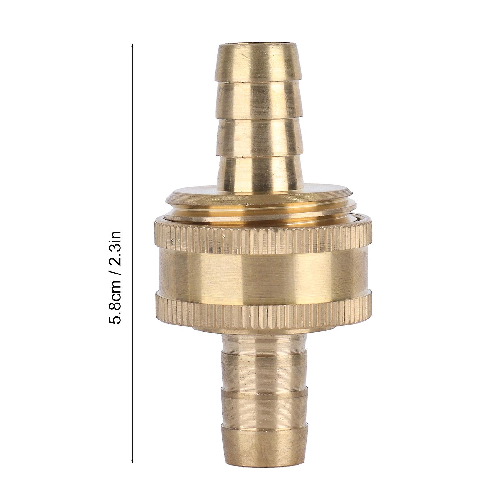 Garden Hose Quick Connector， Brass 3/4 Inch Thread Fitting Quick Release Adapter， Leakproof Water Hose Male And Female Easy Connect Fittings With Wash