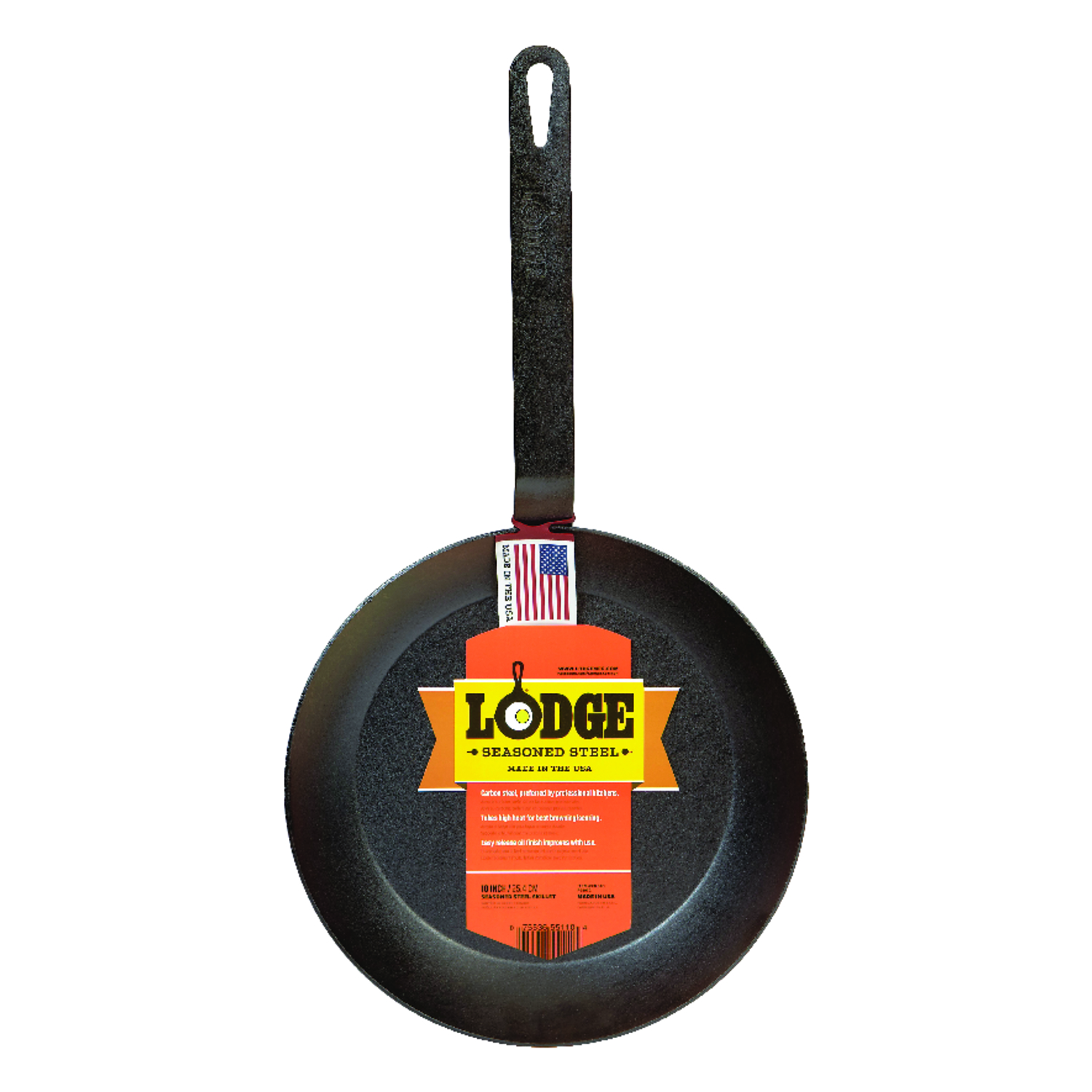 Lodge Steel Skillet 10 in. Black