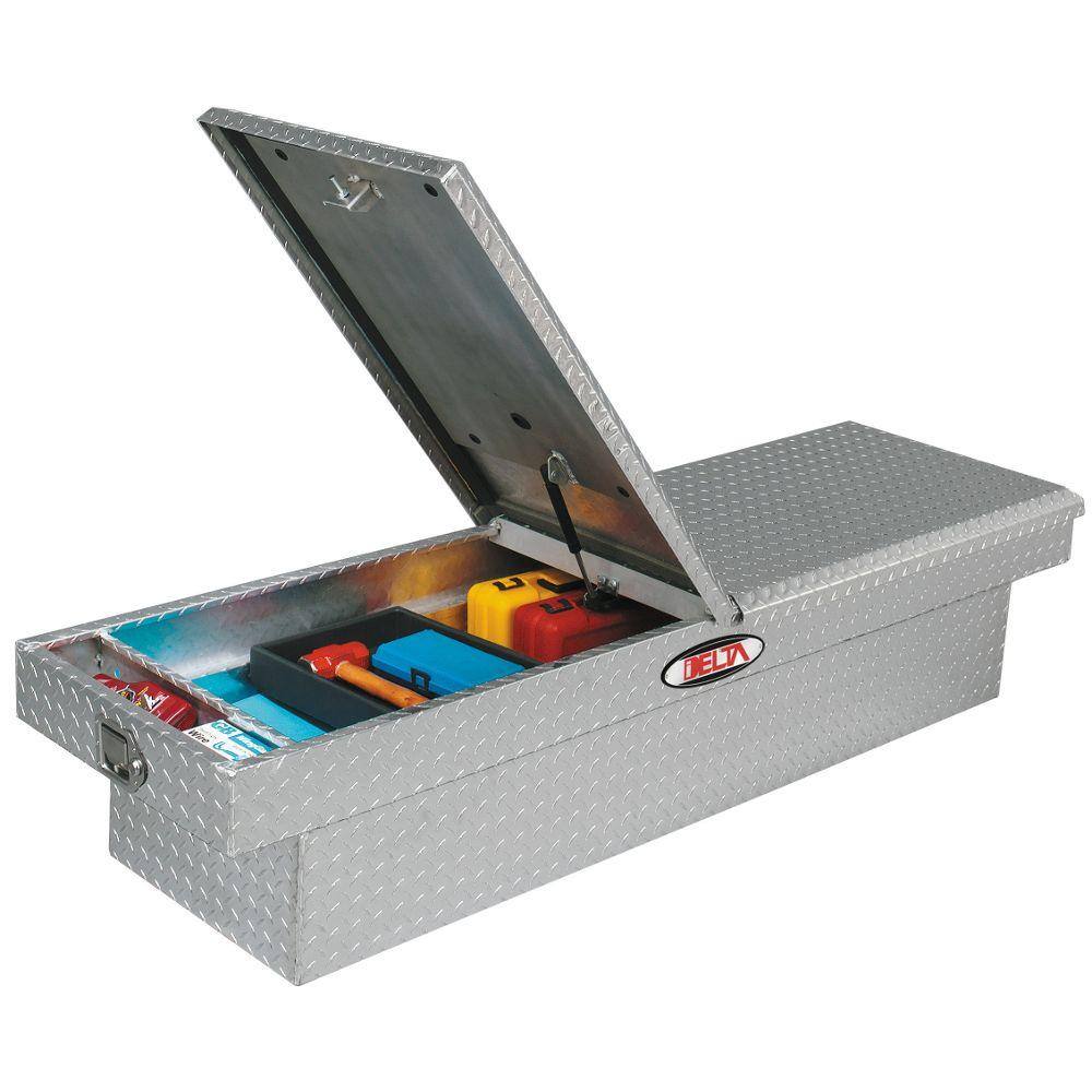 Delta 70 Diamond Plate Aluminum Full Size Crossbed Truck Tool Box 1-306000