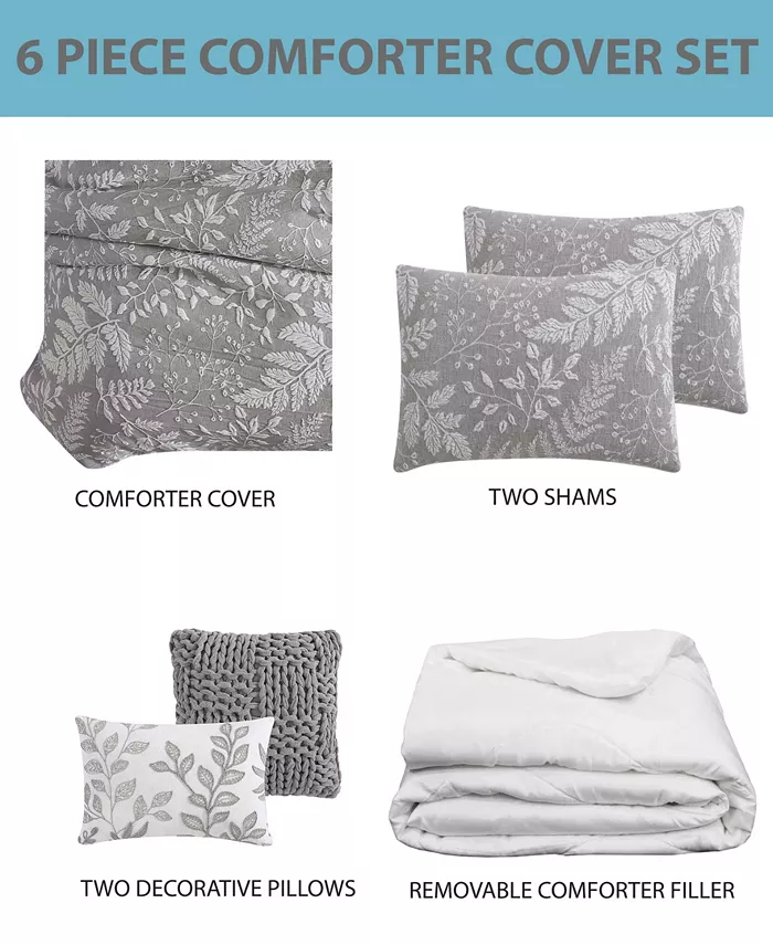 Riverbrook Home Inverness 6-Pc. Comforter with Removable Cover Set， Queen