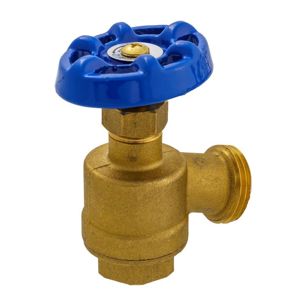 Everbilt 12 in. Brass Bent Nose Garden Valve 108-103EB