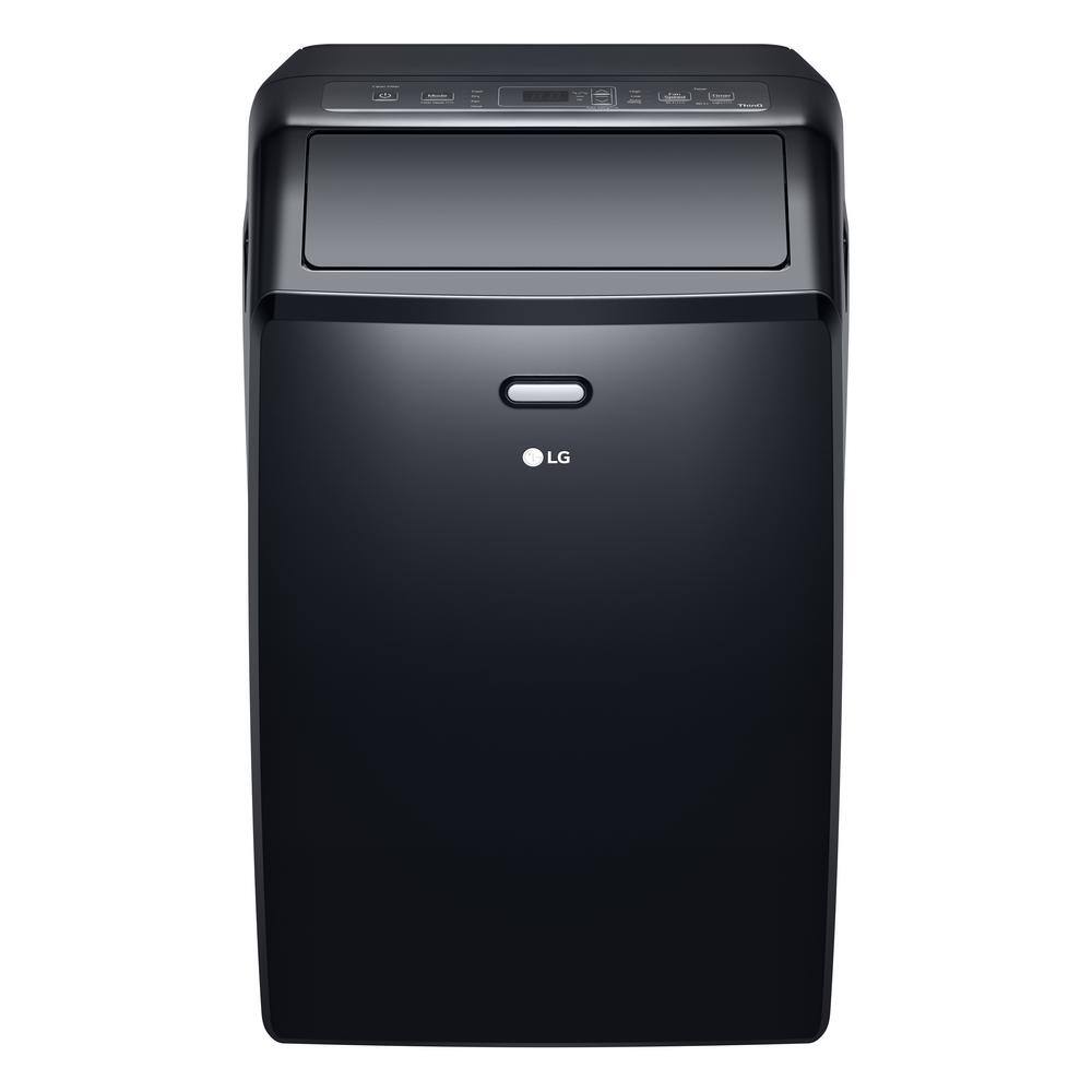 LG 10000 BTU (DOE) 115-Volt Portable Air Conditioner Cools 450 sq. ft. with Dehumidifier Function Wi-Fi Enabled in Black LP1023BSSM