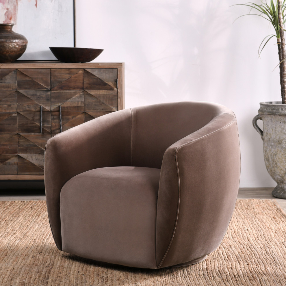 Harper Swivel Accent Chair   Contemporary   Armchairs And Accent Chairs   by Kosas  Houzz