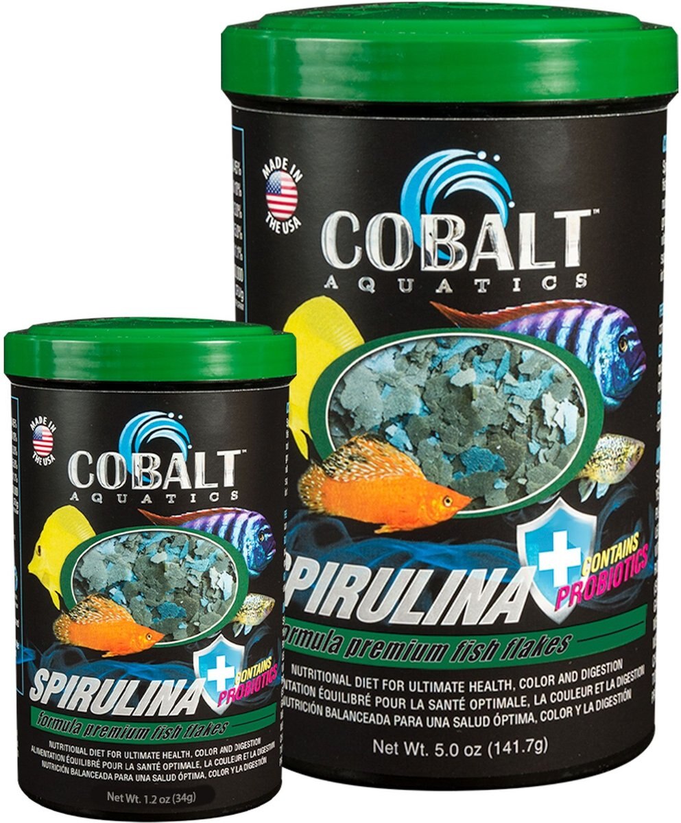 Cobalt Aquatics Spirulina Flakes Fish Food