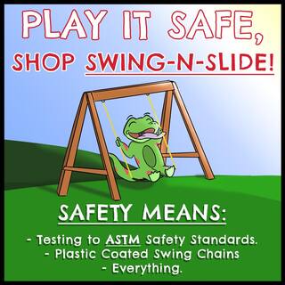 Swing-N-Slide Playsets Sedona Summit Complete Wooden Outdoor Playset with Slide Picnic Table Swings and Backyard Swing Set Accessories PB 8380