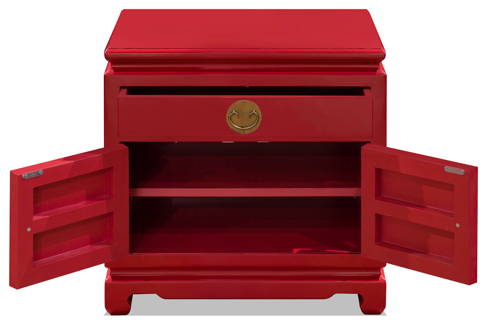 Red Elmwood Chinese Ming Cabinet   Asian   Accent Chests And Cabinets   by China Furniture and Arts  Houzz