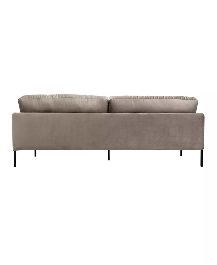 Armen Living Michalina 84 Velvet with Metal Legs Sofa