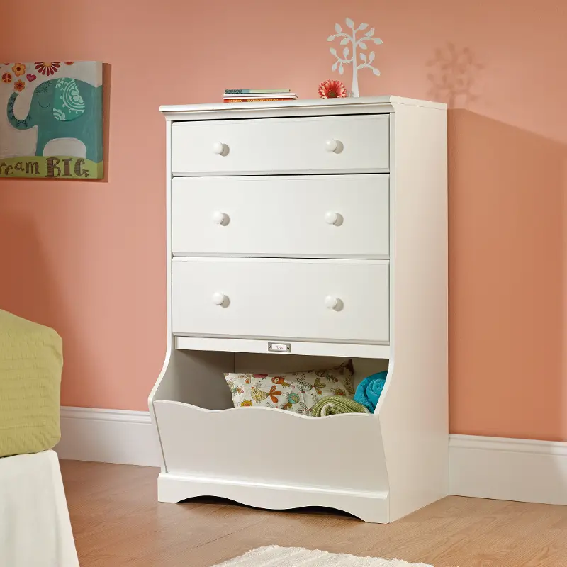 White 3-Drawer Chest - Pogo