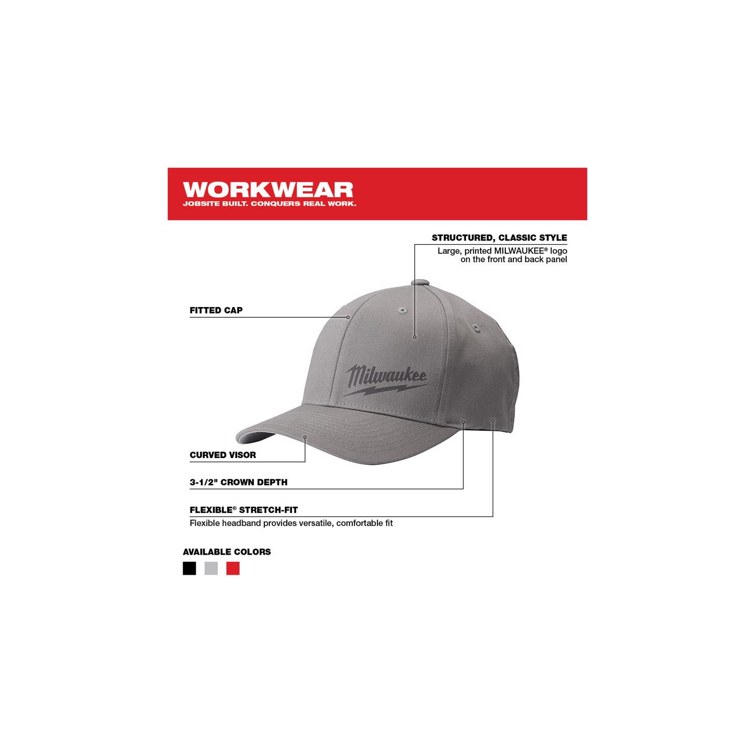 MW FlexFit Hat Gray S/M