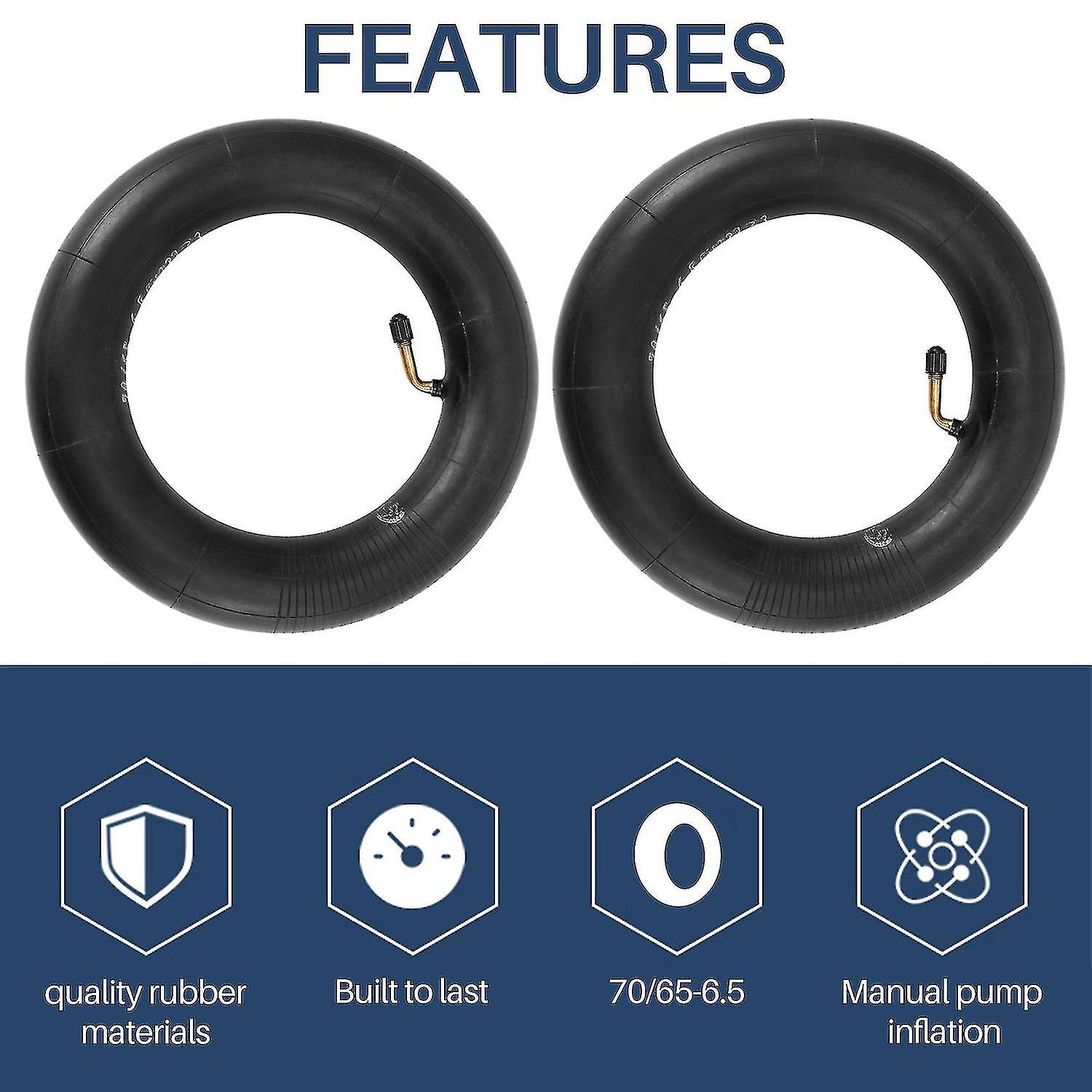 2pcs 70/65-6.5 Inner Tube Tire Tube For Electric Scooter， For Electric Scooter 10 Inch Tires-inner