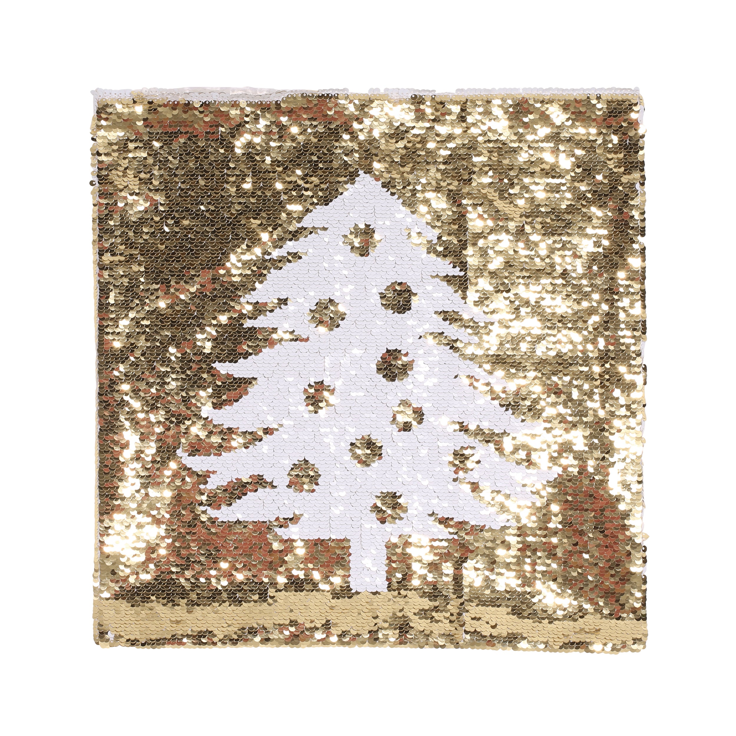 Krosp Glam Sequin Christmas Throw Pillow