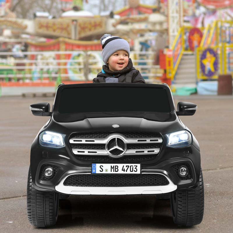 Licensed Mercedes Benz X Class Kids Ride-on Car 12V Battery Powered Vehicle Riding Toy Car with Trunk