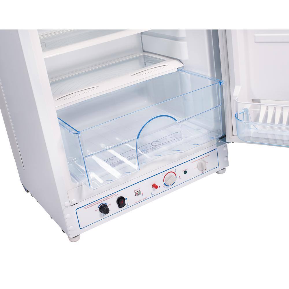 Unique Appliances Off-Grid 23.8 in. 6 cu. ft. Propane Top Freezer Refrigerator in White UGP-6C SM W