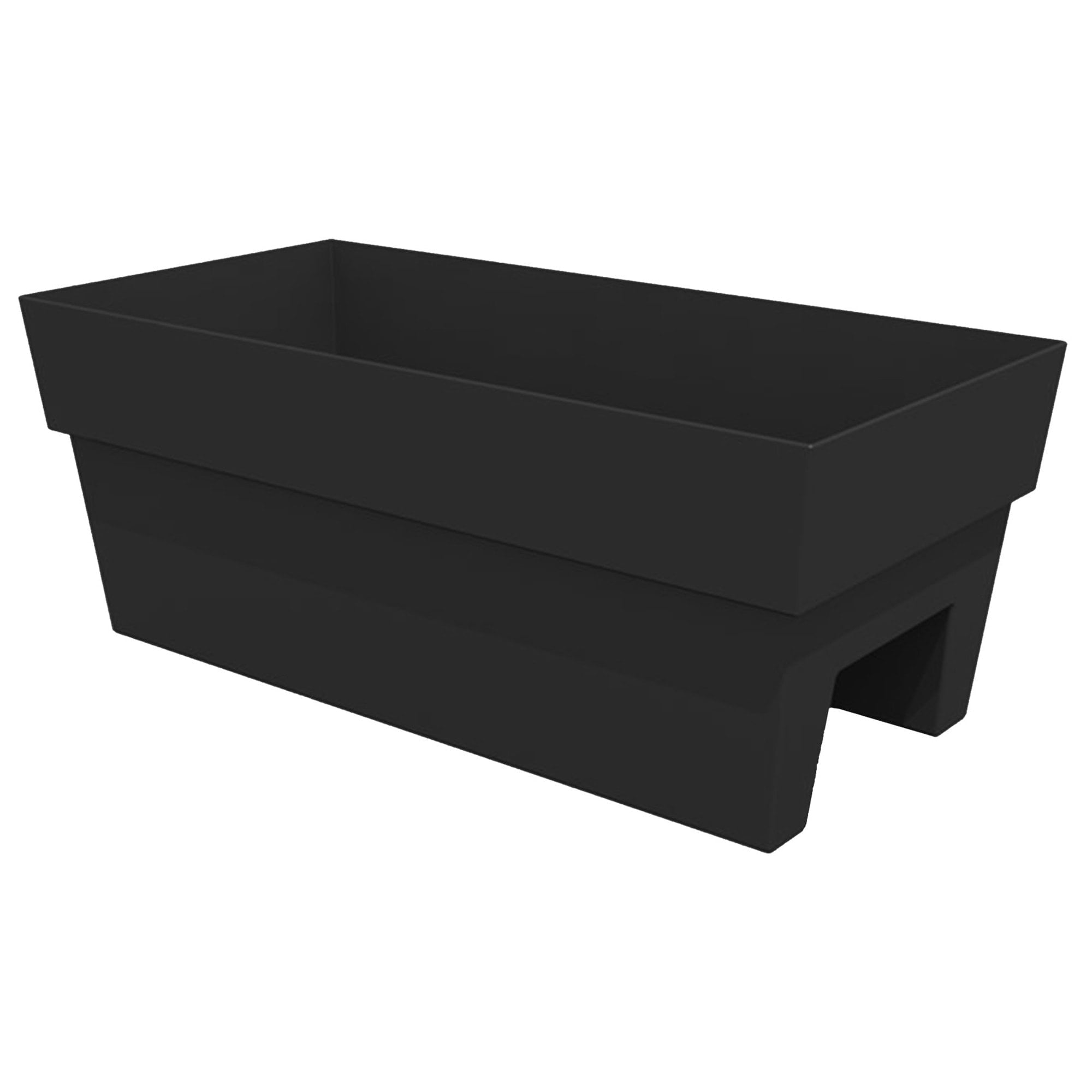 Bloem Finley Deck Rail Rectangle Planter: 24