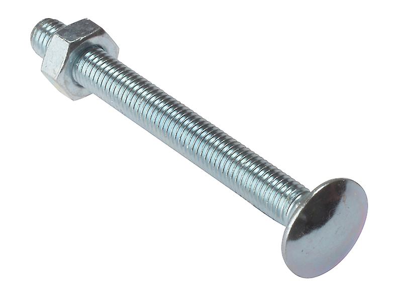 Forgefix Carriage Bolt and Nut ZP M8 x 90mm Bag 10 FORCB890G