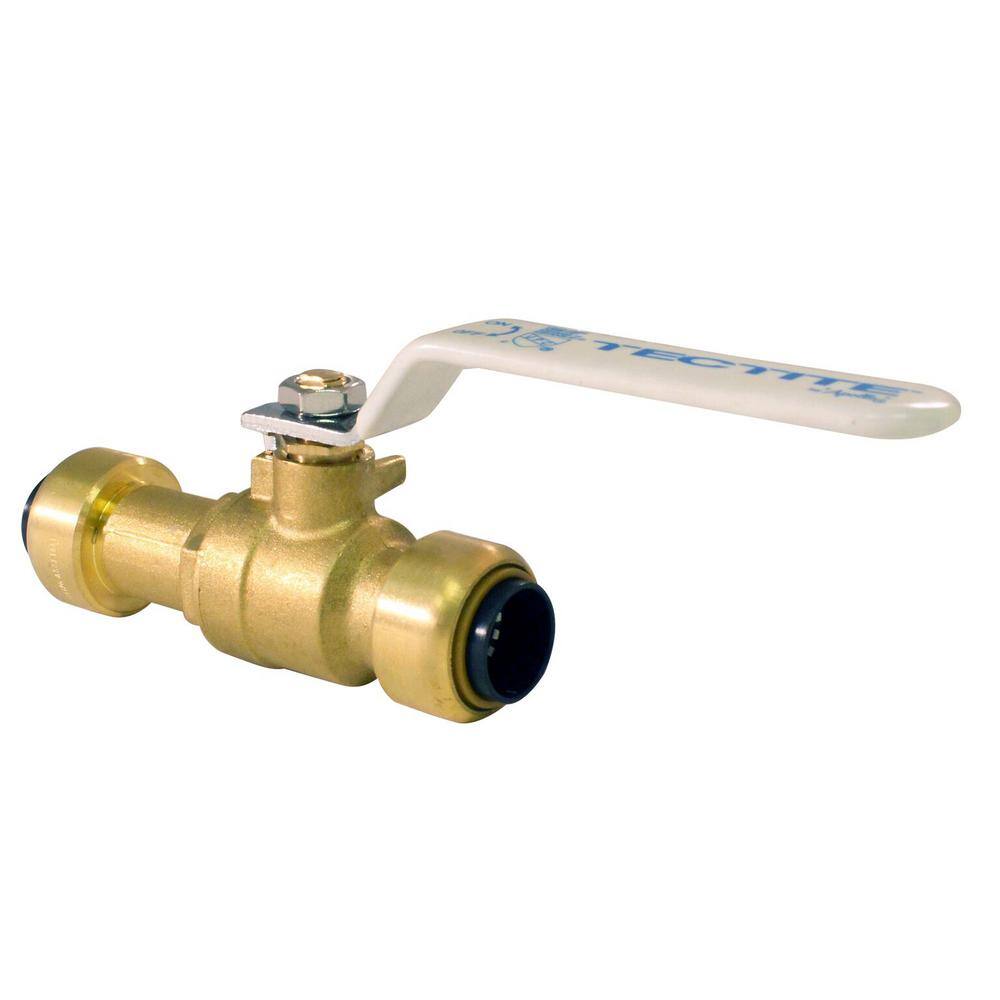 Tectite 12 in. Brass Push-to-Connect Slip Ball Valve FSBBV12SL