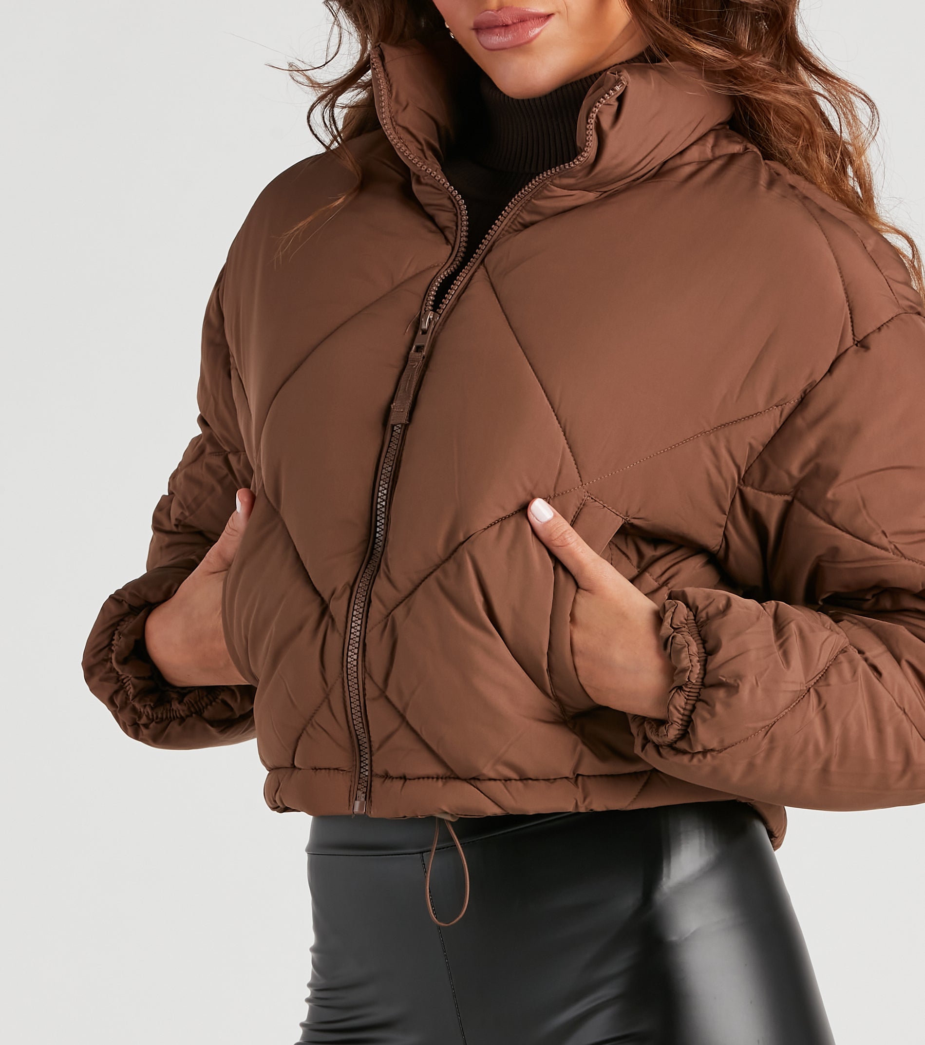 Slay The Chill Quilt Puffer Jacket