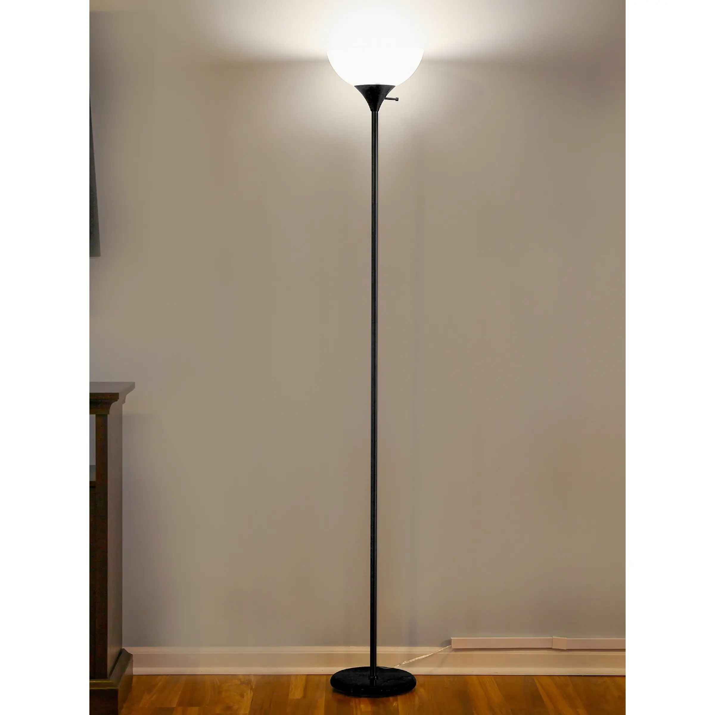 Brightech Sky Dome LED Floor Lamp - Black.