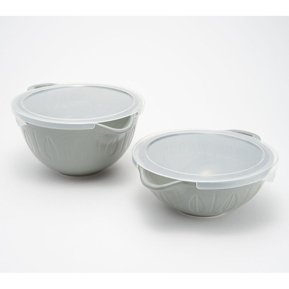 Mad Hungry 2 Piece Lip'n'Loop Mixing Bowl with Lids Model