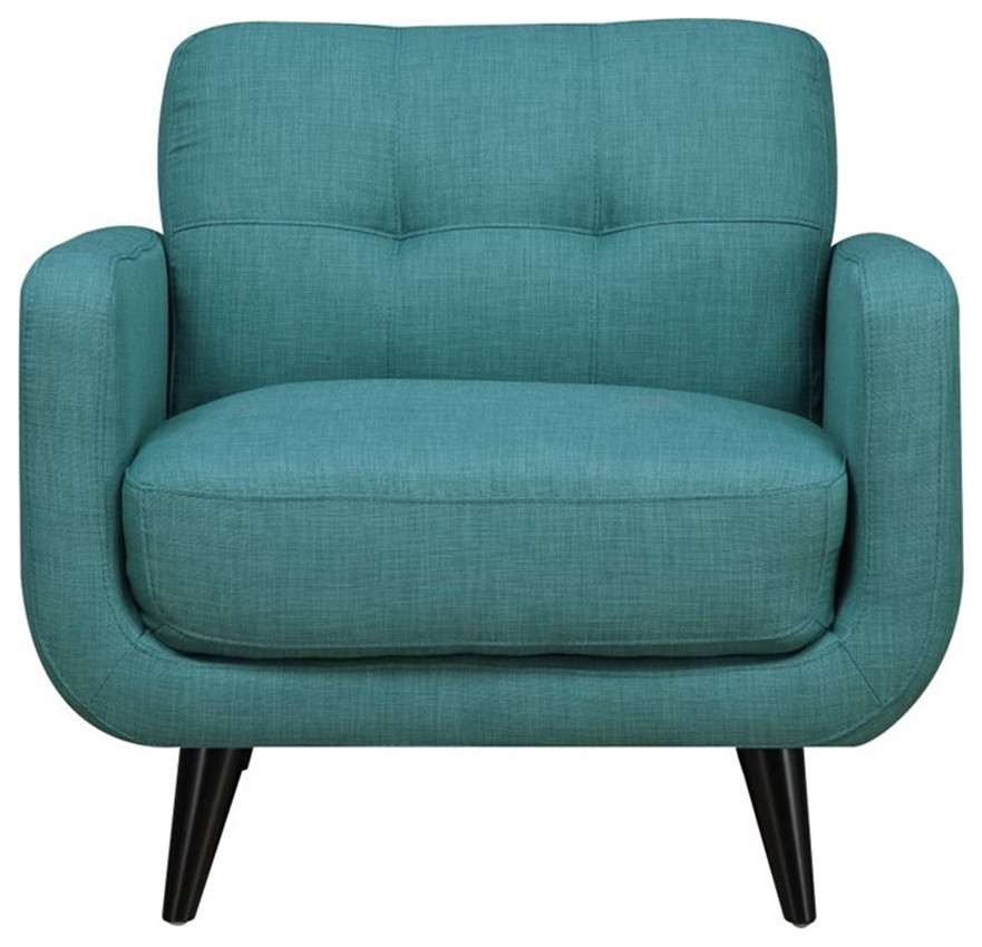 Picket House Furnishings Hailey Accent Chair in Teal   Midcentury   Armchairs And Accent Chairs   by Homesquare  Houzz