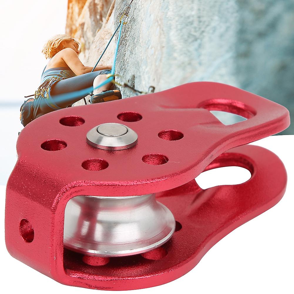 Universal Aluminum Alloy Outdoor Mountaineering Pulley Rescue Climbing Equipmentred