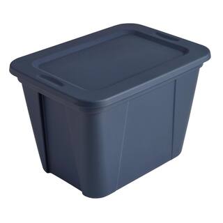 HDX 20 Gal. Storage Tote in Ink 21204415708