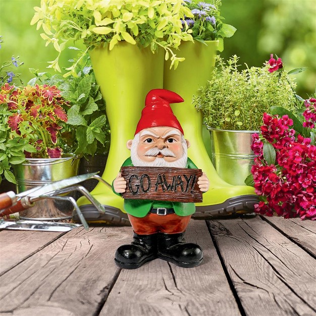 Design Toscano Mr Bad Attitude Unwelcoming Garden Gnome Statue