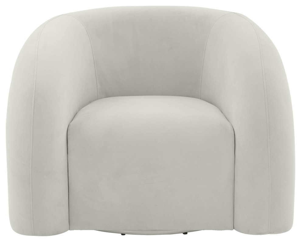 Slipper Swivel Chair   Transitional   Armchairs And Accent Chairs   by TOV Furniture  Houzz