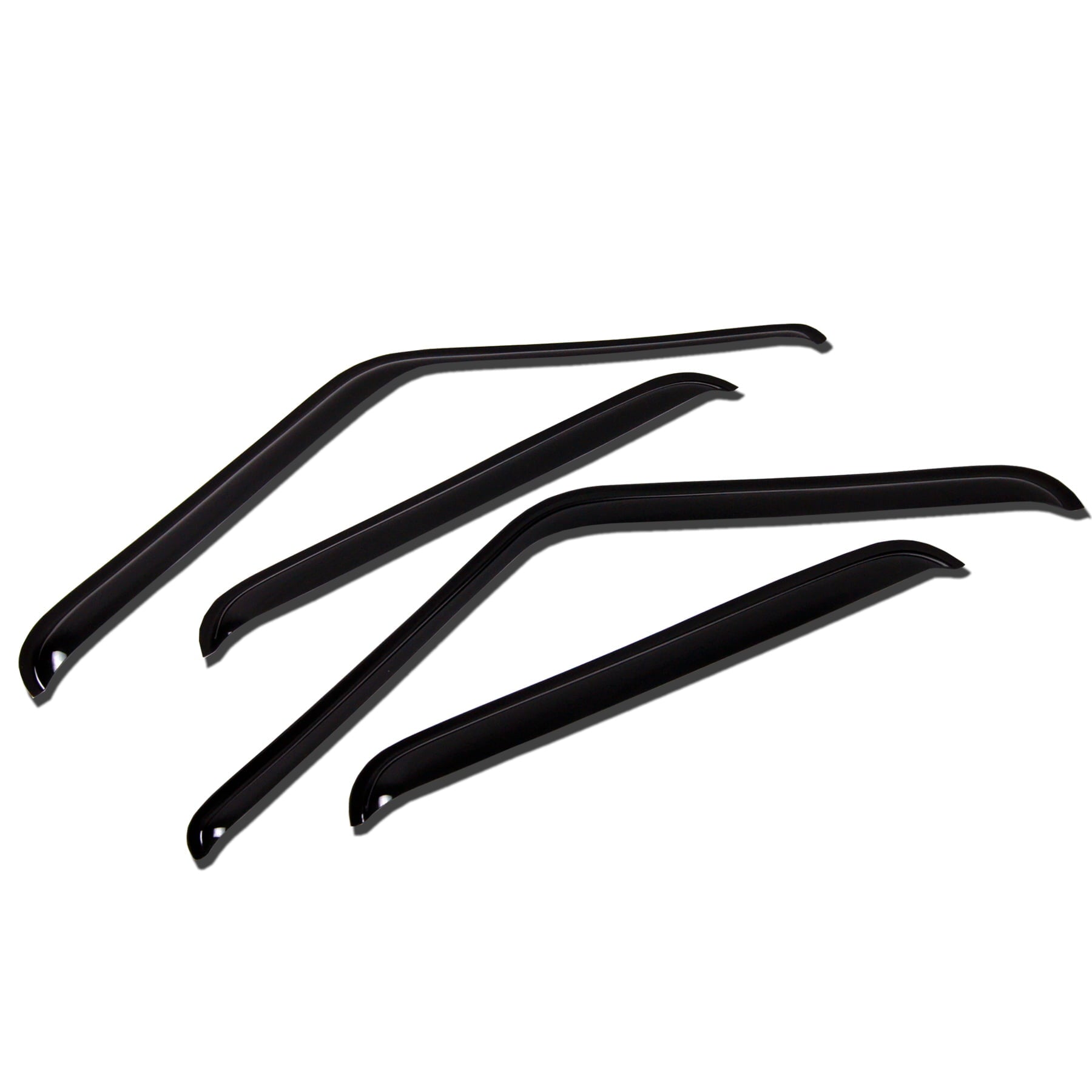 TuningPros WV-066 Window Visor For 1988-2000 Chevrolet C1500 C2500 C3500 Extended Cab - Outside Mount 4 Pcs Set