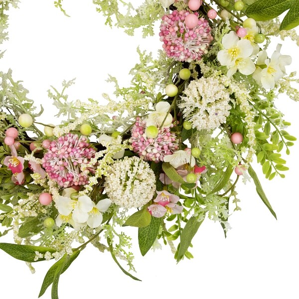 Hydrangea and Berry Floral Spring Wreath