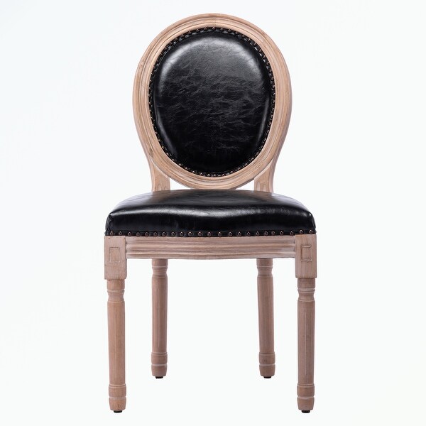 Upholstered French Dining Chair with rubber legs