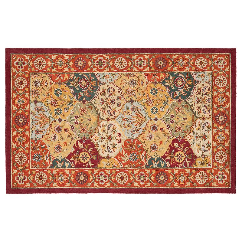 Safavieh Heritage Reine Framed Floral Wool Rug